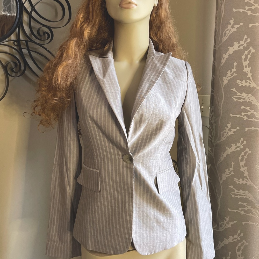 Antonio Melani Size 0 Silver Suit Jacket